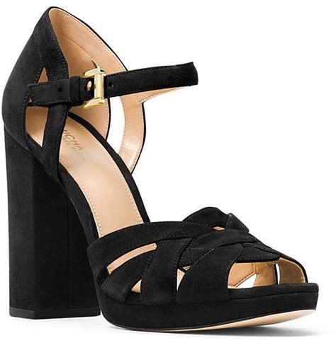 michael michael kors annaliese platform high heel sandals|Michael Kors closed toe sandals.